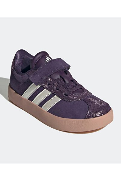 adidas VL Court 3.0 Velcro Closure Sneakers - Purple