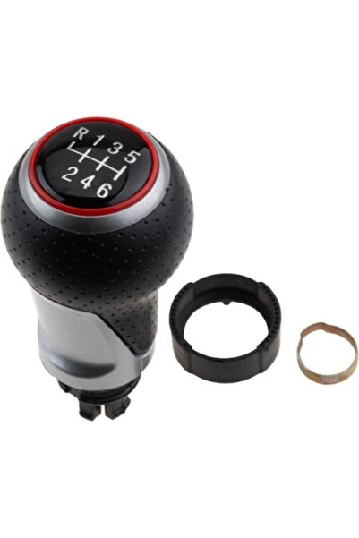 DELUXETUNING Manetă schimbător de viteze cu 6 trepte compatibilă cu AUDI A 3 2003-, A 4 B 8 2008-, A 5 2007-, A 6 2004-, Q