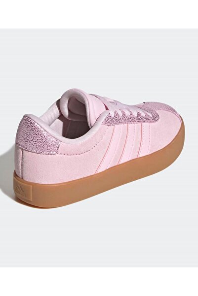 adidas VL Court 3.0 Lace Up Closure Sneakers - Pink