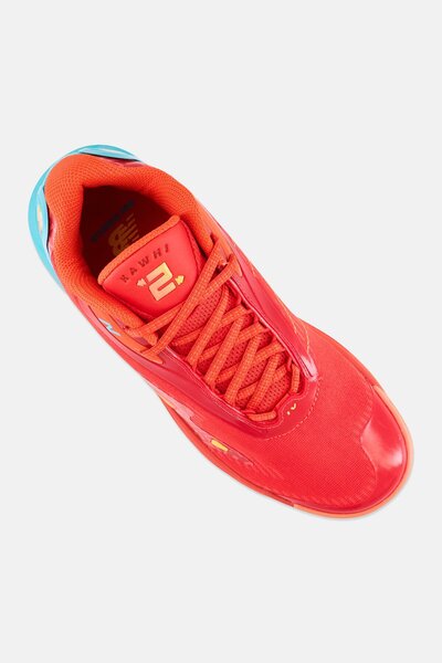 New Balance Men BBKLSWB4 Lace Up Basketball Shoes, Red