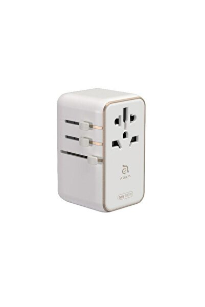 Adam Elements T100L 100W Universal Travel Adapter With Built-In USB-C Cable -...