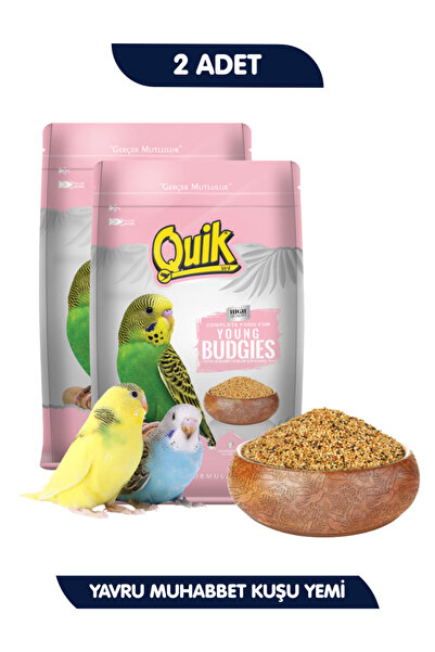 Quik 2li Set Junior Yavru Muhabbet Yemi Vitaminli Besleyici 400gr