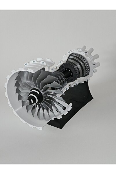 Store 1:20 Ölçekte Jet Motoru Modeli