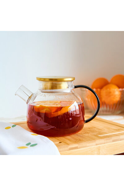 Other Jug | KUBBE | with gray handle and gold lid | 1 l | 888842