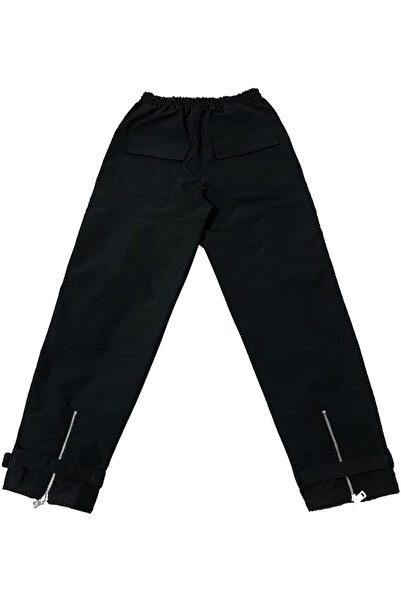 OEM Women's Breathable Casual Pants, Loose Fit with Side Pockets, Black M