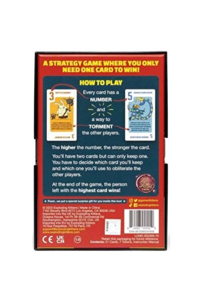 Exploding Kittens Board game Power Hungry Pets lb. English