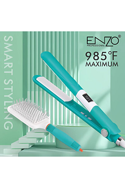 Enzo Professional ENZO EN-1291S Portable Hair Brush Hot Iron 2 in 1 hair Airbag comb Comb Hair Straightener