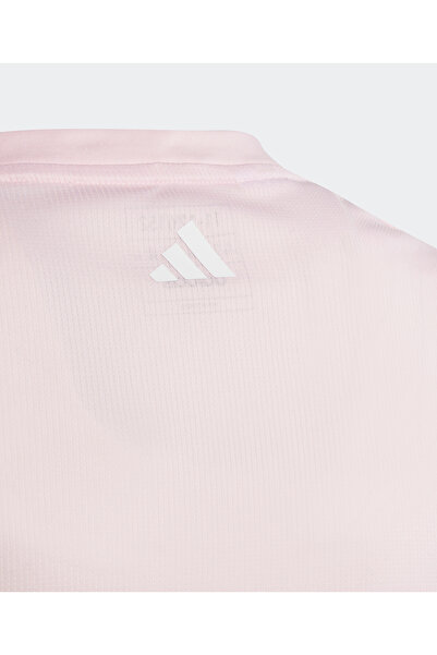 adidas Junior Train Essentials Aeroready Regular Fit Logo Training T-Shirt - Pink