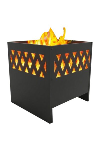 Bali Outdoors تصميم أنيق لحفرة نار فولاذية متينة