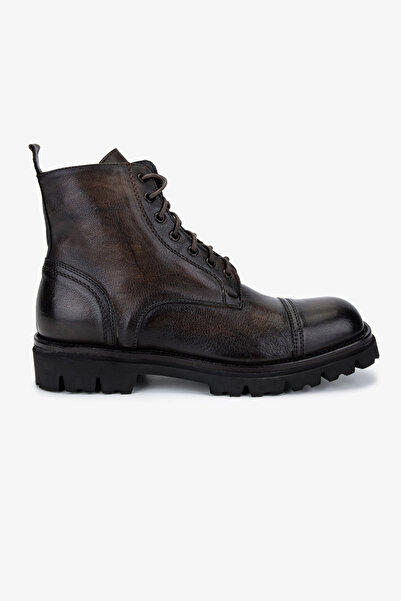 Valmenti Men's Genuine Leather Brown Casual Boots