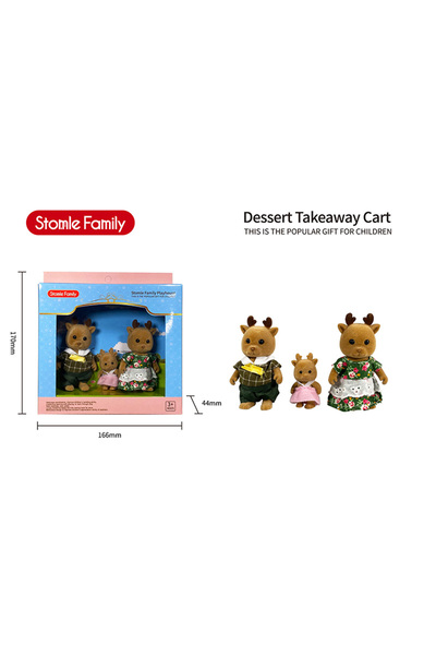 Choice4 H09-1 TINSOL 2025 New Model Simulated Forest Rabbit Family DIY Toy Se...