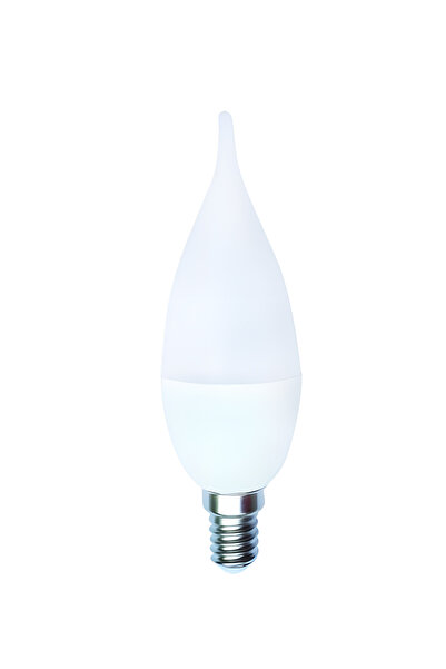 Kendal KES210 LEDLİ KIVRIK BUJİ AMPUL — 7W / 595 Lm / 3000K SARI IŞIK / E14