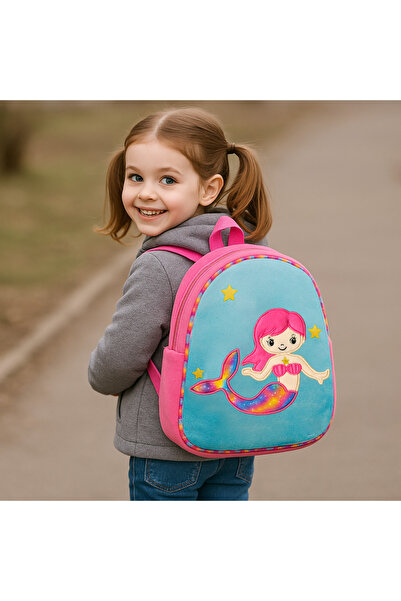 RCO Jucarie din plus tip rucsac cu sirena, Roz, 33 cm