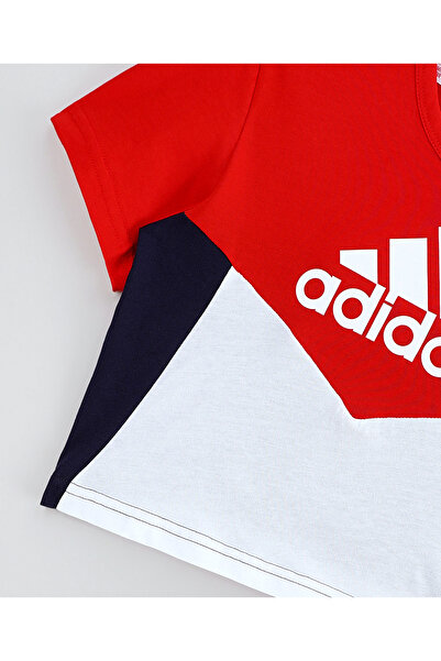 adidas Colorblock T-Shirt - Vivid Red