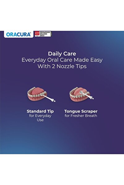 Oracura ® جهاز تنظيف الأسنان بالماء OC200 LITE Smart PLUS - خزان مياه سعة 200...