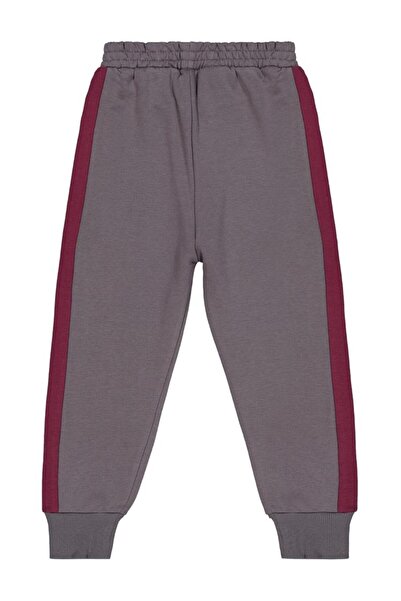 Civil Boys Piece Fabric Ornament Lace-Up 6-9 Years Old Sweatpants - Burgundy 8-9 Years Old