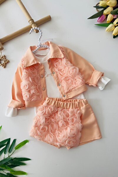 Minigimin Cicileri 3-компонентен комплект за момичета с сладки флорални детай...