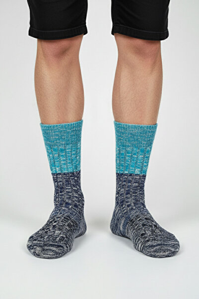 Buluş Organic 3-Piece Flamlı Moline Thick Organic Cotton Socks - Multi-Colored