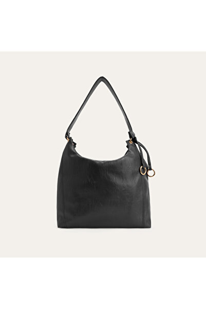 Mudo Hand Bag with Crinkled Leather Look