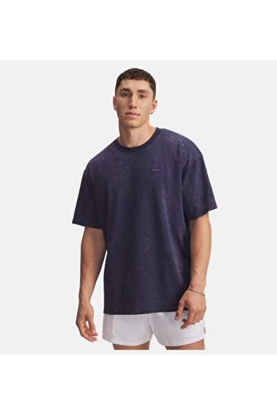 Under Armour Erkek UA Heavyweight Oversized Logo Wash Kısa Kollu T-shirt 1389...