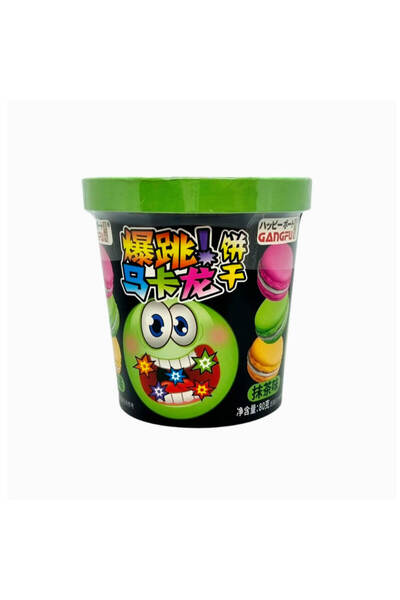 Gangfu بسكويت ماكارون بنكهة الماتشا 80 جرام × 24