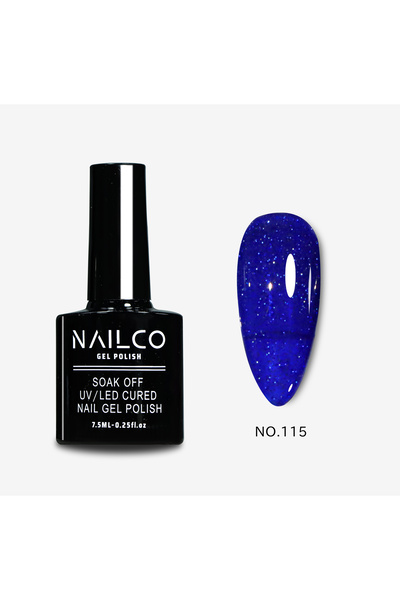 Naıl Co Uv Led Kalıcı Oje 7.5 ml Glitter Seri Nailco 115