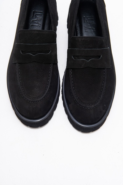 LuviShoes VIONEL Черни обувки от естествена кожа за жени