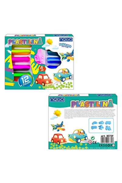 NEBO Plasticine 12 colors + shapes -