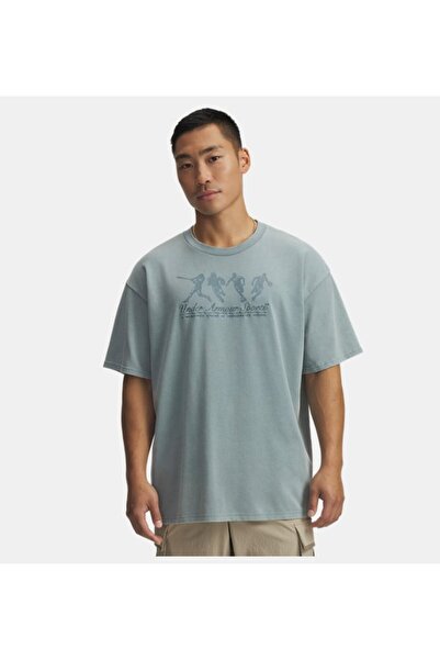 Under Armour Erkek UA Heavyweight Athletes Oversize Kısa Kollu T-Shirt 600493...