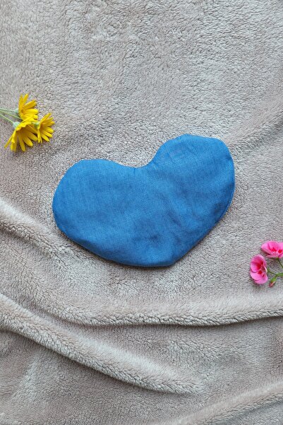 moonzy - minimalist & cozy Heart Model Eye Relaxation Pillow Oval Natural Black Wheat – Eye Pillow with Washable Cotton Cover