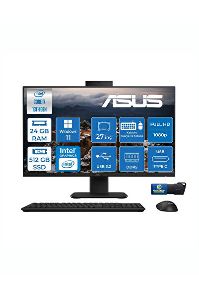 ASUS V470VAK INTELCORE I7-13620H 24GB RAM 512GB SSD 27''FHD 100HZ 300NITS ALL...