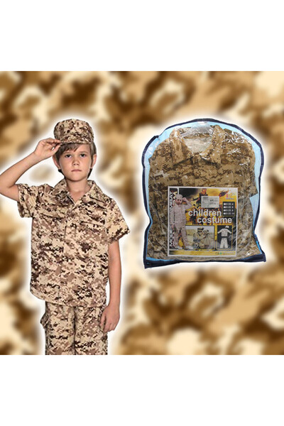 TSUMAB Kids Army Soldier Costume Set – Military Role Play Outfit