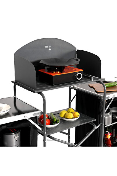 Other NC3042 FOLDING KITCHEN TRAVEL CABINET WITH COVER NILS CAMP