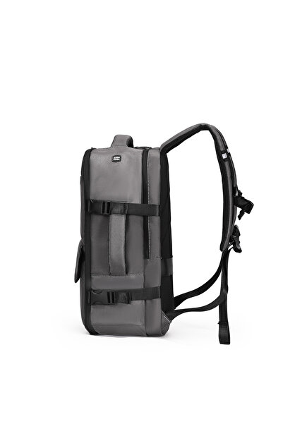 British Traveller BACK PACK ATHLETIC | Oxford Fabric Laptop Backpack- Grey