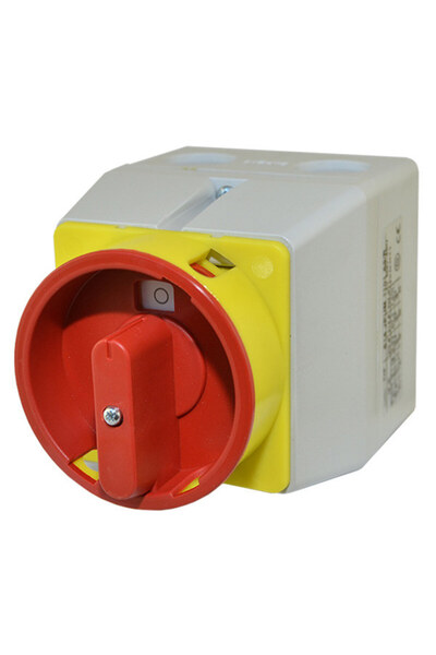 Other Lockable Cam Switch 25A 3-Pole Red Knob IP65