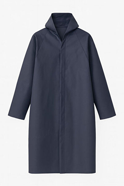 CNR معطف واق من المطر من نوع باردسوي مصنوع من البي في سي مع غطاء للرأس