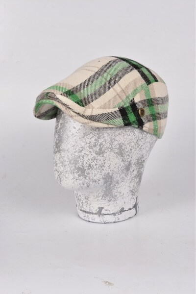 mercantoptan Winter Lumberjack Luxury Wool London Model British Men's Cap Hat