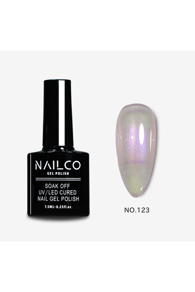 Naıl Co Uv Led Kalıcı Oje 7.5 ml Glitter Seri Nailco 123