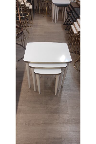 sandıkçı HACI HAFIZ 3 Lü MDF lam Ahşap zigon sehpa