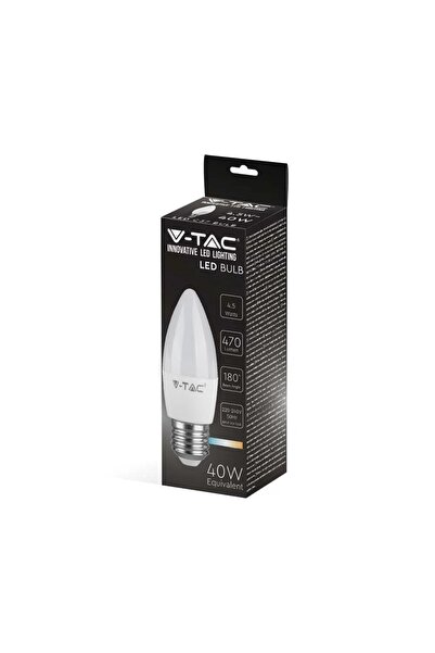 Other VTAC LED Bulb 45W E27 Candle VT1821 4000K 470lm