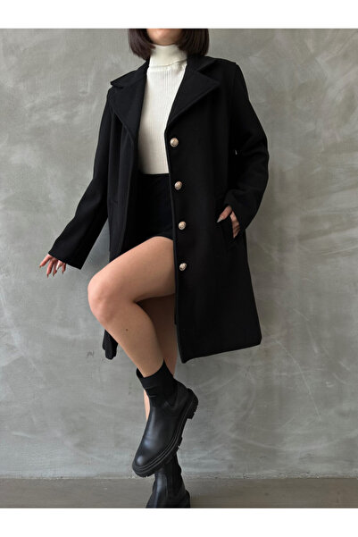 ADAMODA.RO Women's coat with buttons and pockets