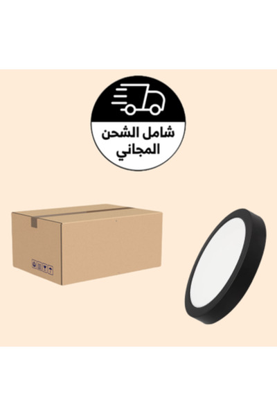 HAMER Carton of 20 pieces of 20 cm 18 watt 1 color outdoor spotlight, black body