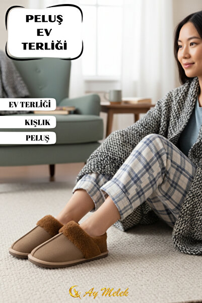 AYMELEK Γυναικείες παντόφλες εσωτερικού χώρου με βελούδινη επένδυση, χειμερινές παντόφλες με μαλακή σόλα