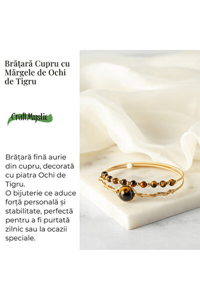 craftmystic Protection and Mental Clarity - Tiger Eye Bracelet