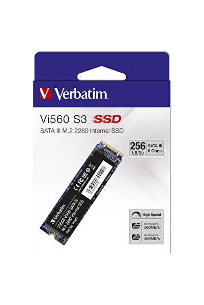Verbatim Vi560 S3 Solid State Drive (SSD), 256GB, SATA III, M.2 2280