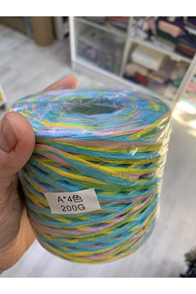 Rengarenk tuhafiye ve hobi Ebruli Rafya İp rafya Kağıt İp rafya İp çanta İpi ...