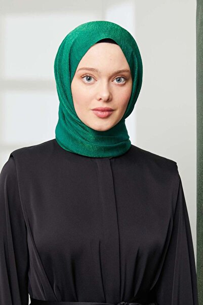 Levidor Zümrüt Yeşili Pırıltı Şal