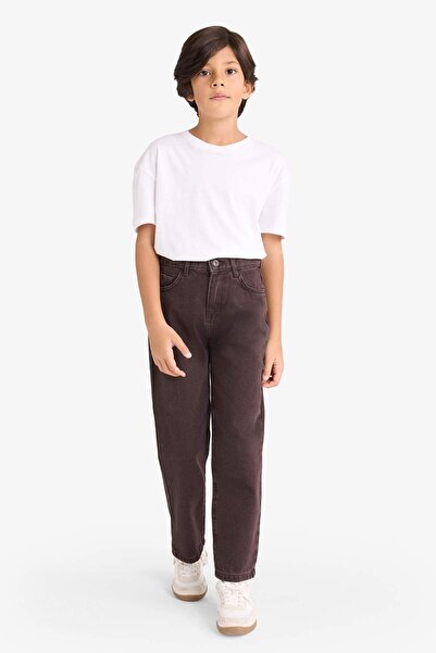 DeFacto Αγόρια Παντελόνια Τζιν με Φαρδιά Πόδια ίσια G2929A825AU