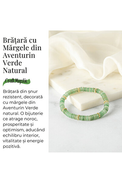 craftmystic Luck and Abundance - Green Aventurin Bracelet