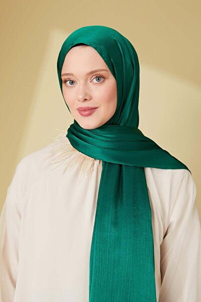 Levidor Çimen Yeşili Janjan Abiye Şal